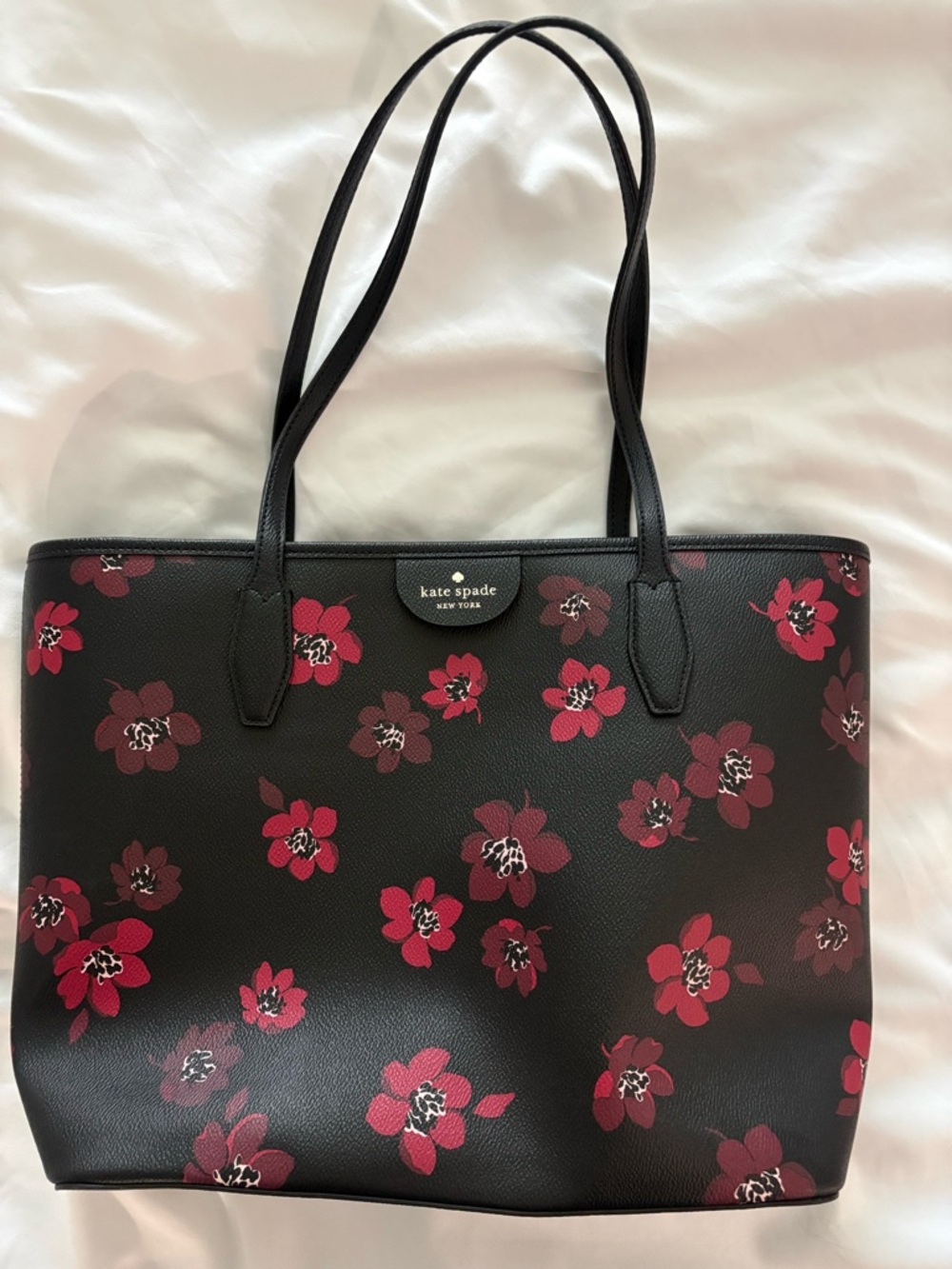Kate Spade Black Floral Tote Bag; Excellent Condition!